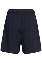 Kaffe Naya Cotton Elasticated Waist Shorts - Midnight Marine