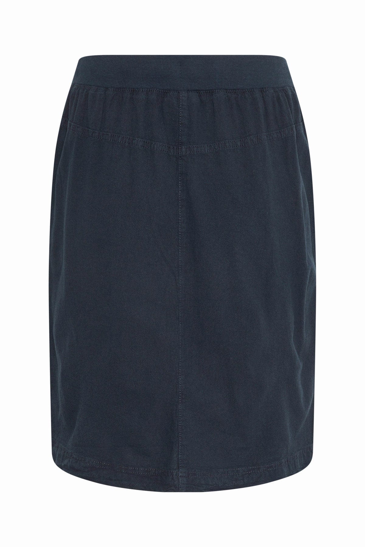 Kaffe Naya Cotton Elasticated Waist Skirt - Midnight Marine
