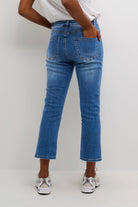 Kaffe Sinem Cropped Jeans - Medium Blue Denim