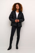 Kaffe Susanne Puffer Jacket - Black Deep