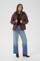 Kaffe Susanne Puffer Jacket - Fudge