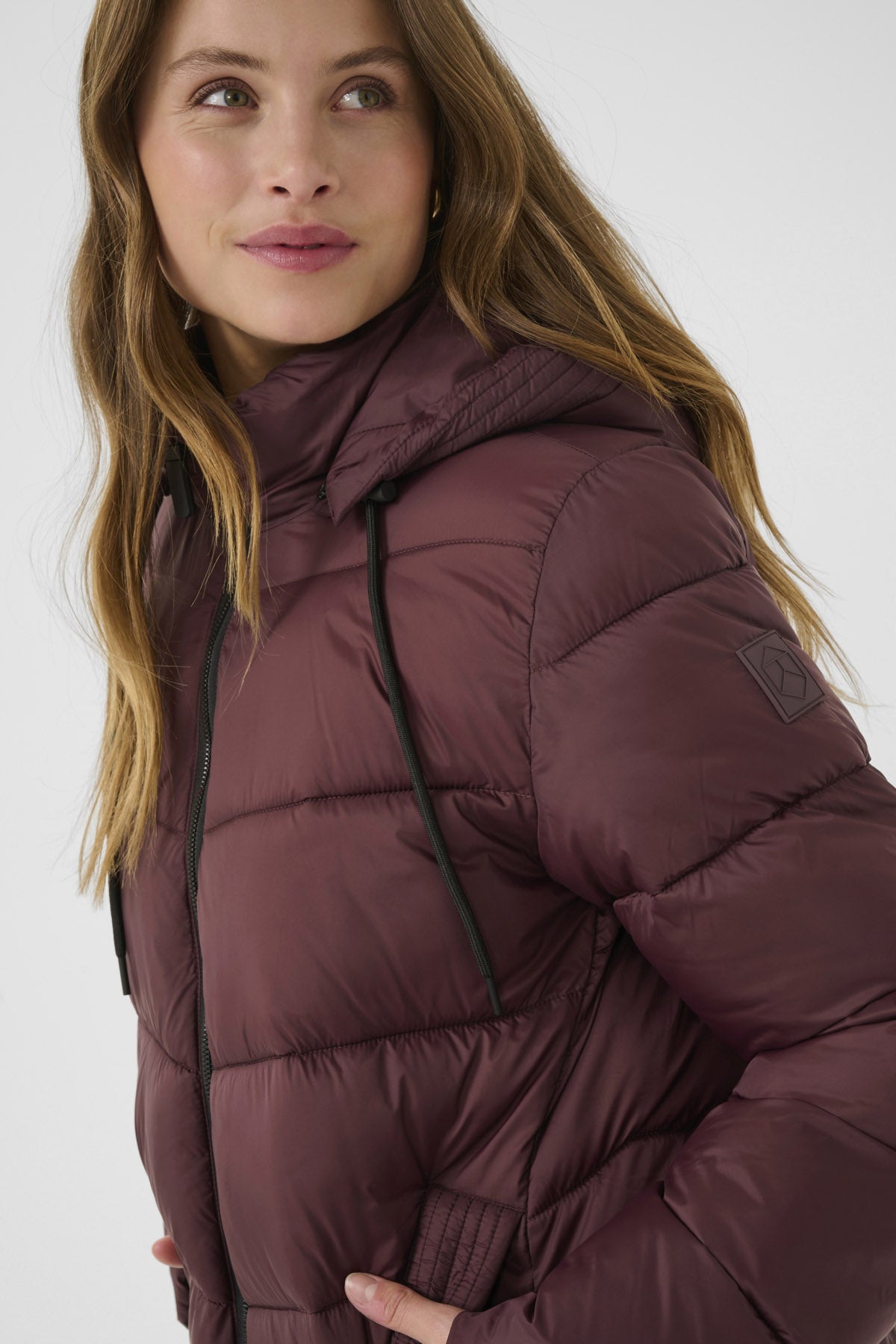 Kaffe Susanne Puffer Jacket - Fudge