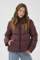 Kaffe Susanne Puffer Jacket - Fudge
