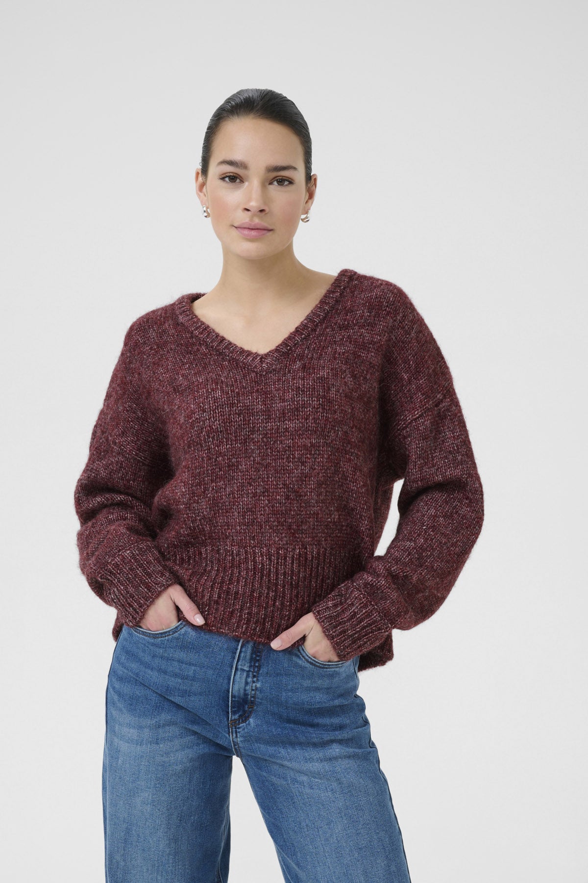 Kaffe Trina Jumper - Windsor Wine Melange