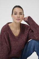 Kaffe Trina Jumper - Windsor Wine Melange