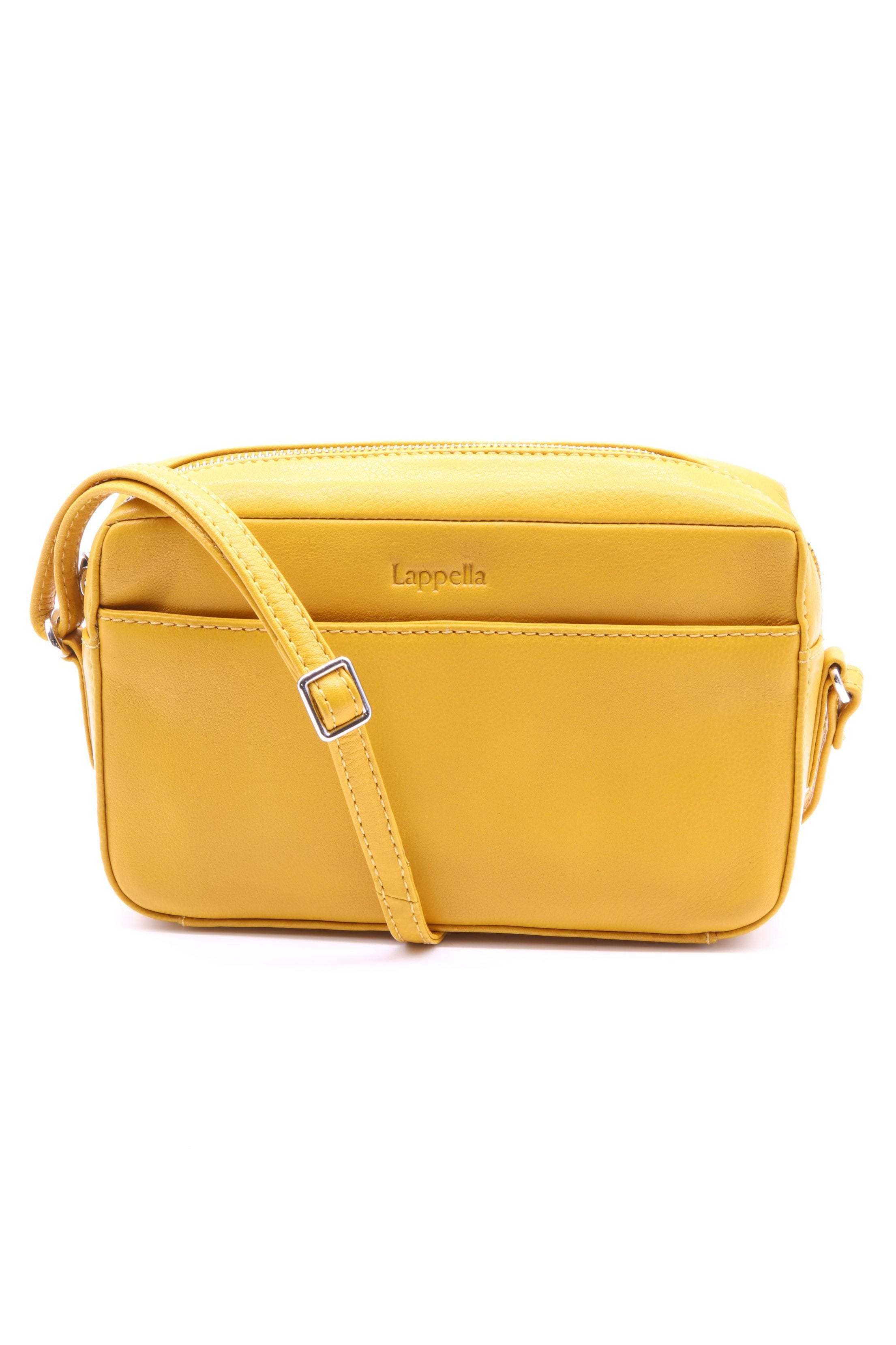 Lappella Amy Leather Crossbody Bag - Mustard 103_MUSTARD_OS