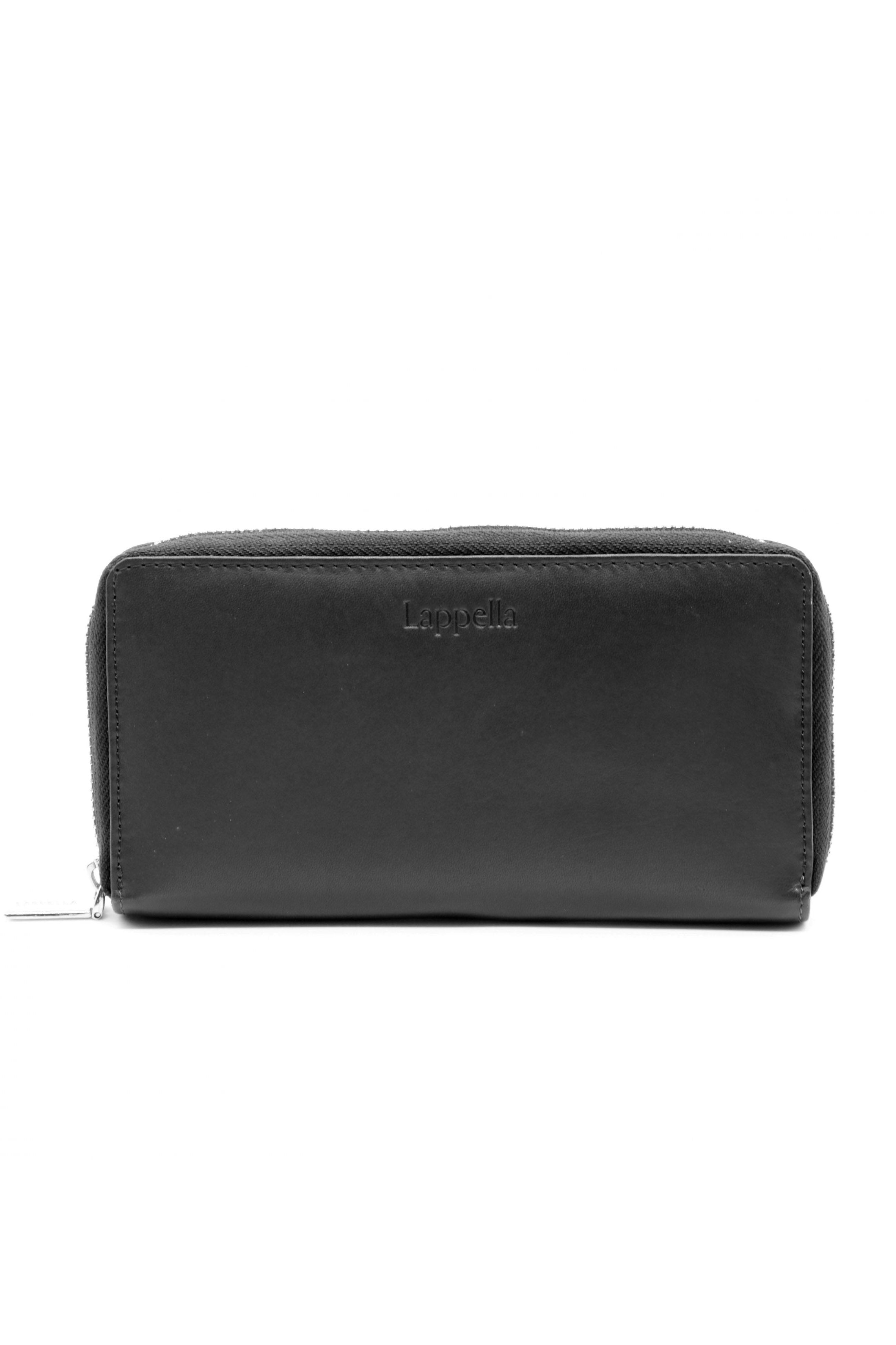 Lappella Emilia Large Leather Purse - Black 122_BLACK_OS