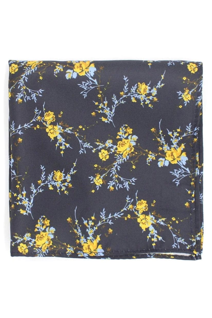 Lloyd Attree & Smith Delicate Floral Tie and Handkerchief Set - Navy SET4056_2_OS
