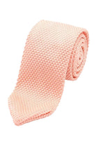 Lloyd Attree & Smith Knitted Slim Tie - Pink K041_4_OS