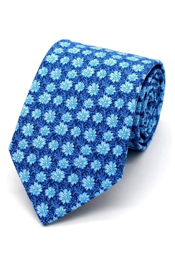 Lloyd Attree & Smith Liberty Peter Robert Cotton Tie - Blue LIBT91_1_OS