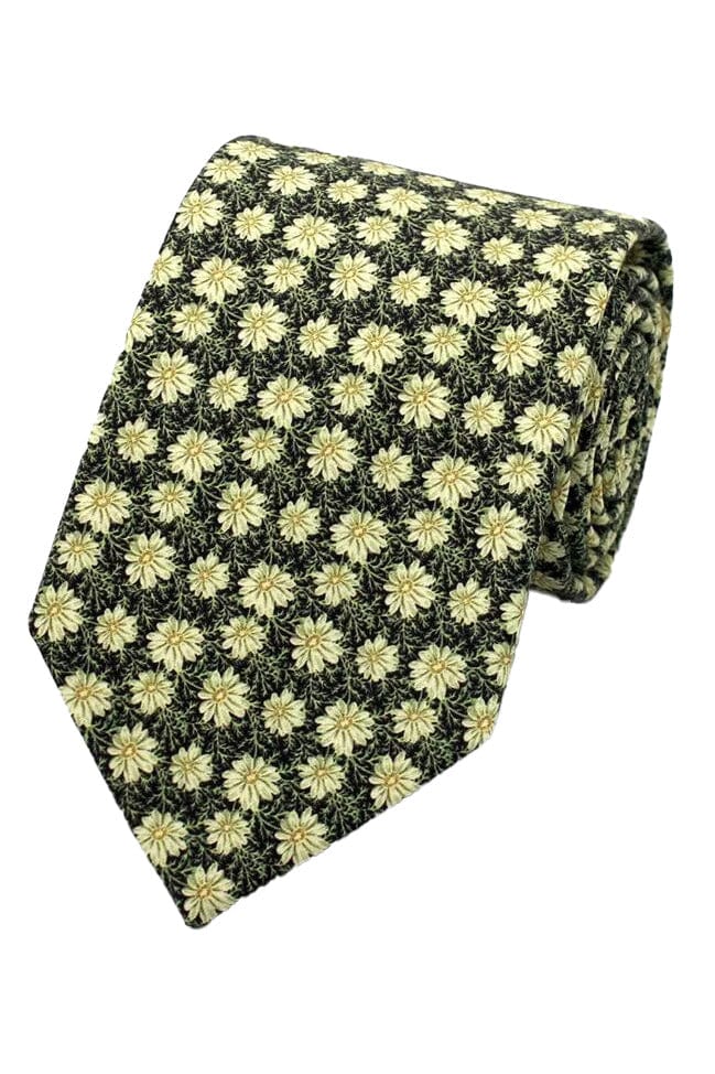 Lloyd Attree & Smith Liberty Peter Robert Cotton Tie - Green LIBT91_3_OS