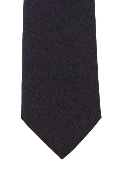 Lloyd Attree & Smith Plain Panama Tie - Black T1801_1_OS