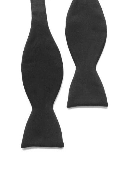 Lloyd Attree & Smith Plain Satin Self-Tie Bow Tie - Black SB1847_1_OS