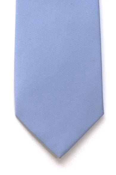 Lloyd Attree & Smith Plain Satin Tie - Light Blue T1849_2_OS