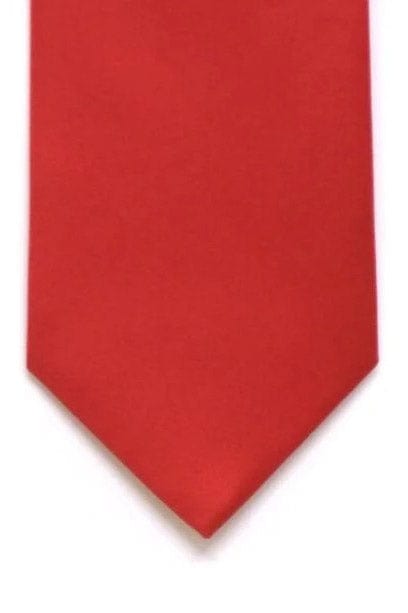 Lloyd Attree & Smith Plain Satin Wide Tie T18481_RED_OS