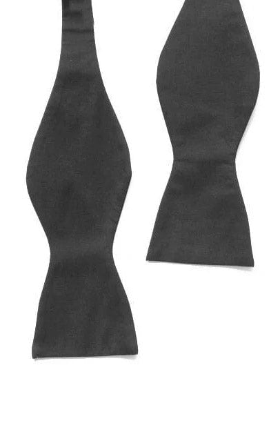 Lloyd Attree & Smith Plain Silk Twill Self-Tie Bow Tie - Black SB5004_1_OS