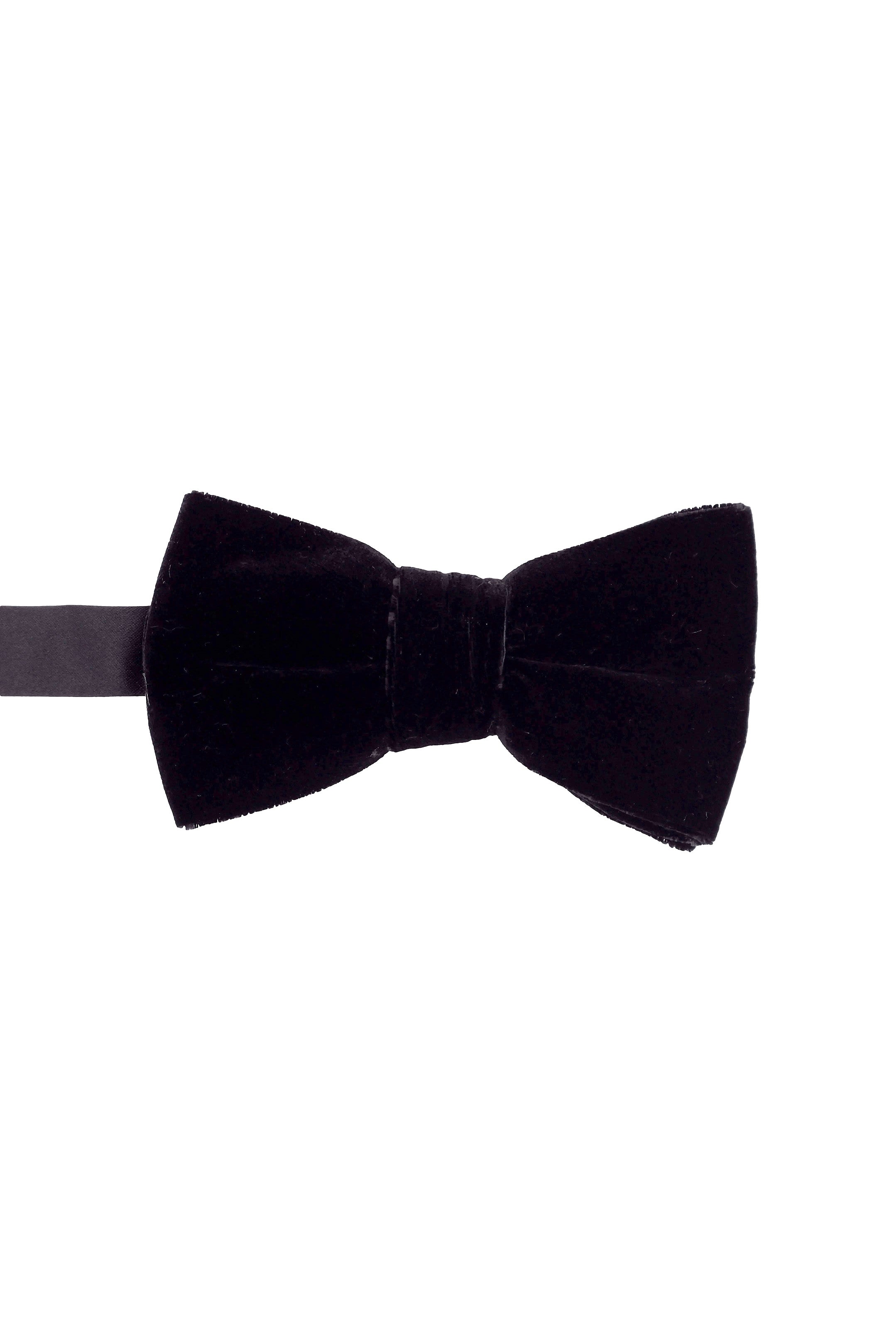 Lloyd Attree & Smith Velvet Ready Tied Bow Tie - Black B5500_1_OS
