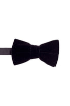Lloyd Attree & Smith Velvet Ready Tied Bow Tie - Black B5500_1_OS