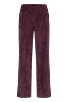 MAC Chiara Fluid Corduroy Trousers - Aubergine