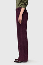 MAC Chiara Fluid Corduroy Trousers - Aubergine