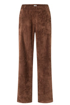 MAC Chiara Fluid Corduroy Trousers - Bison Brown