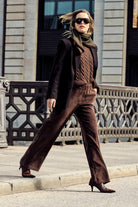 MAC Chiara Fluid Corduroy Trousers - Bison Brown