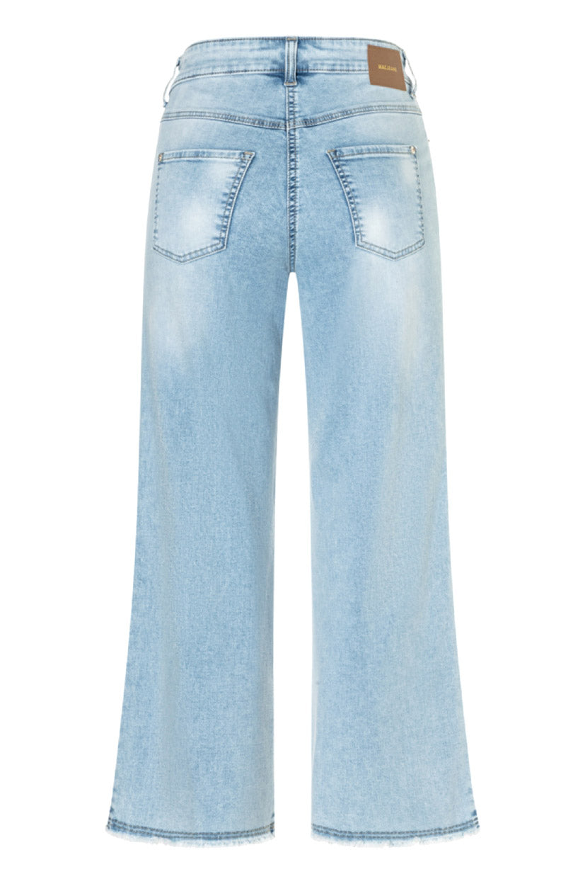 MAC Dream Wide Wonderlight Cropped Jeans - Light Azure Blue