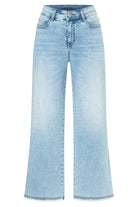 MAC Dream Wide Wonderlight Cropped Jeans - Light Azure Blue
