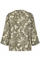Masai Boanna Printed Blouse - Dark Lichen Green