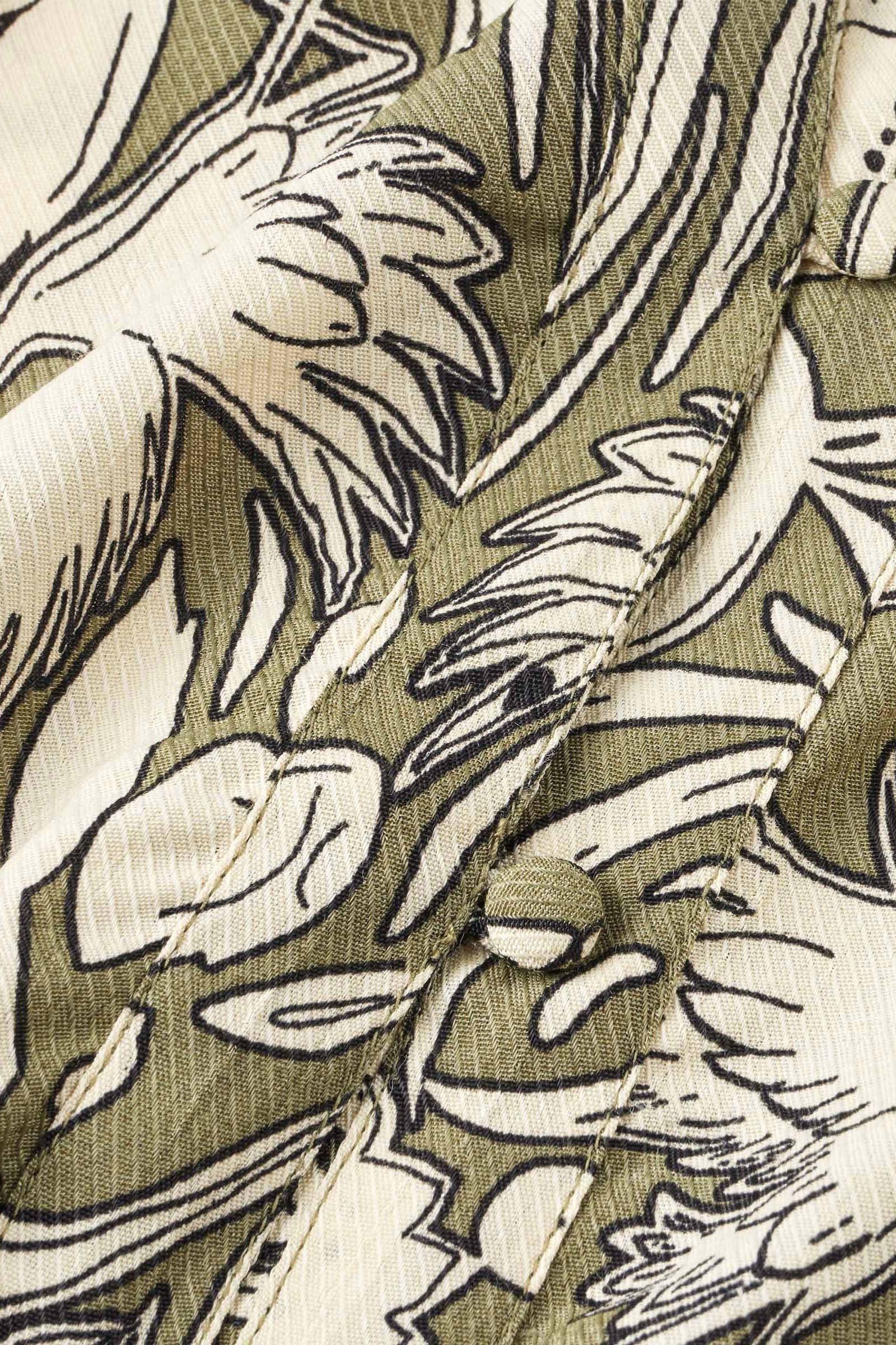 Masai Boanna Printed Blouse - Dark Lichen Green