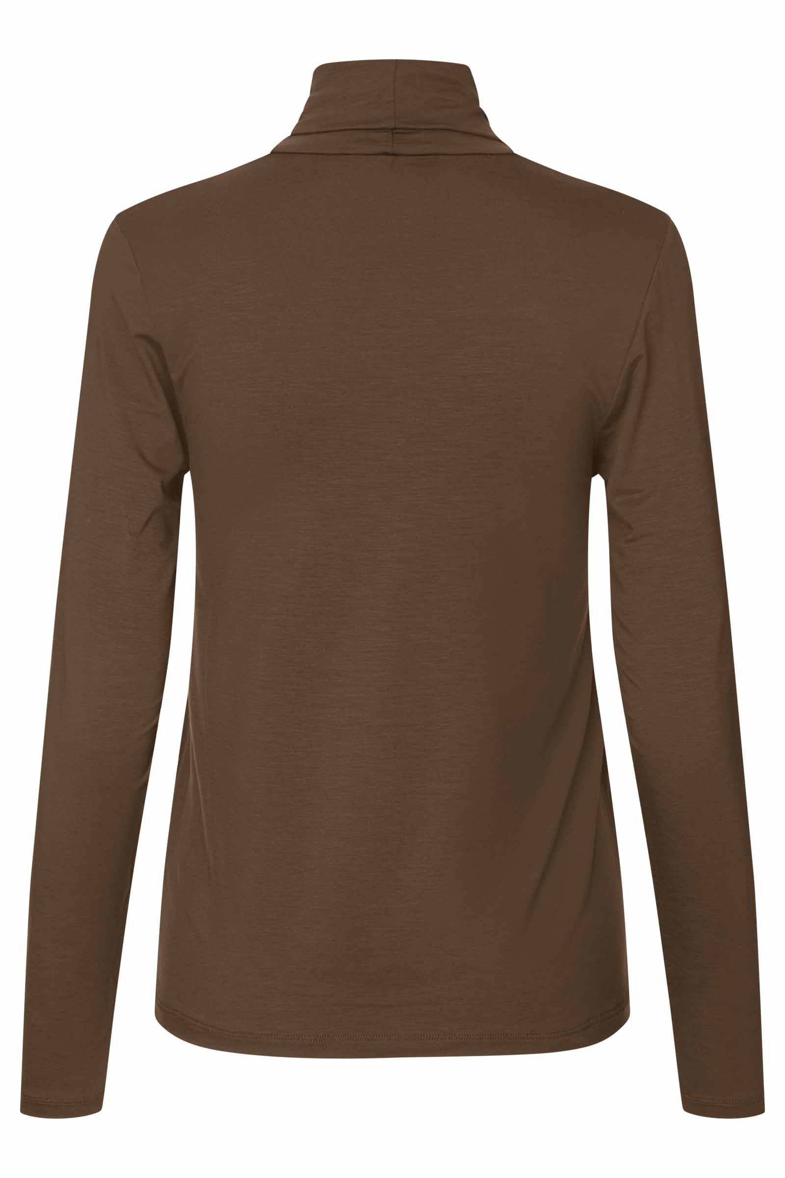 Masai Brooklyn Jersey Turtleneck Top - Slate Black