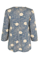 Masai Devami Printed Top - Sargasso Sea