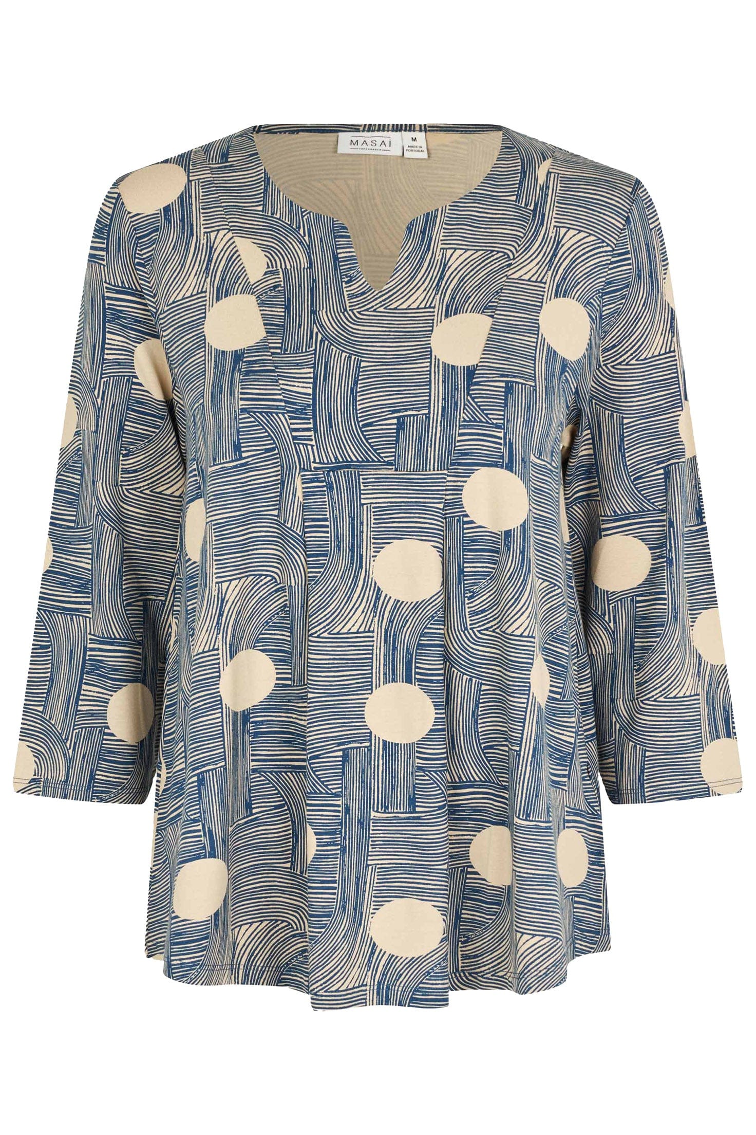 Masai Devami Printed Top - Sargasso Sea