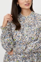Masai Dionelle Floral Detail Blouse - Placid Blue