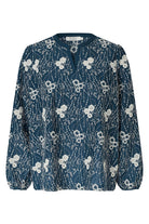 Masai Dixie Embroidered Blouse - Sargasso Sea