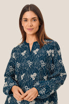 Masai Dixie Embroidered Blouse - Sargasso Sea