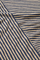 Masai Drasara Striped Linen-blend 3/4 Top - Medieval Blue