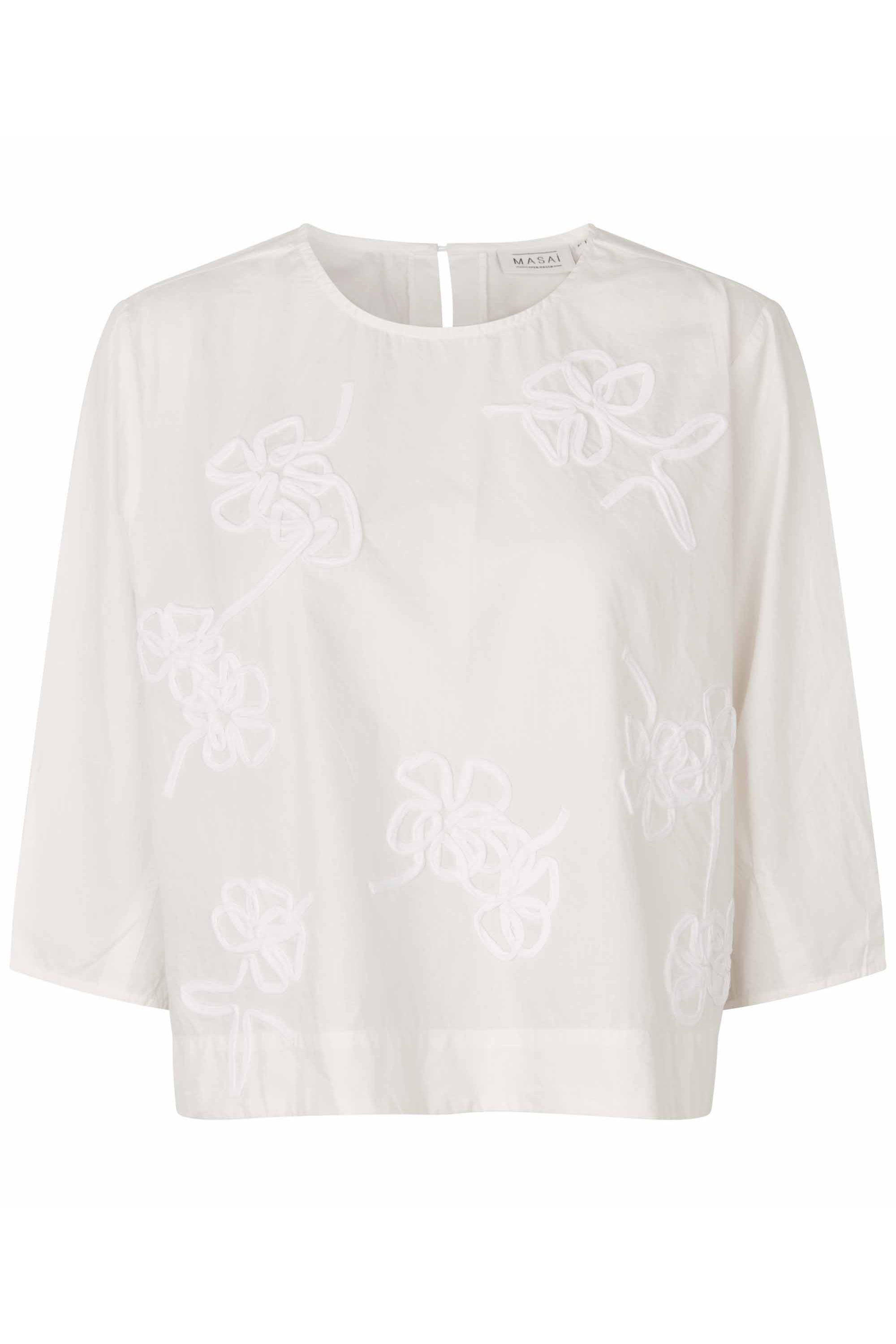 Masai Drenithra Loose 1/2 Sleeve Top - Jet Stream