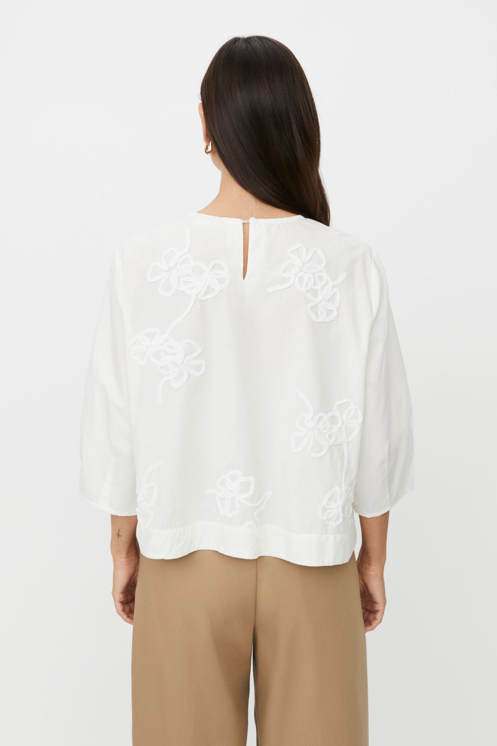 Masai Drenithra Loose 1/2 Sleeve Top - Jet Stream