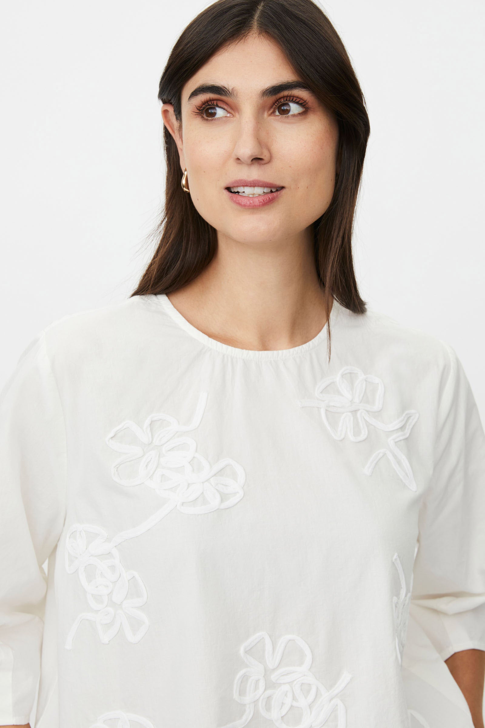 Masai Drenithra Loose 1/2 Sleeve Top - Jet Stream