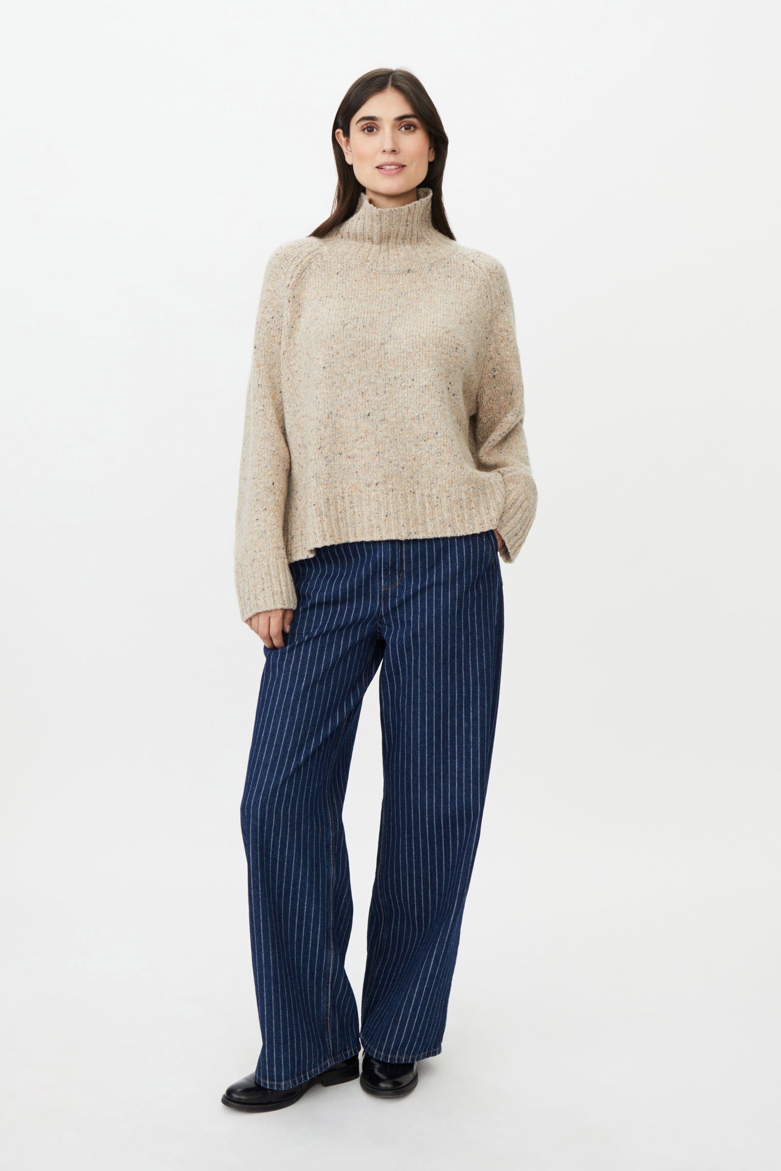 Masai Fenoria Funnel Neck Jumper - Plaza Taupe