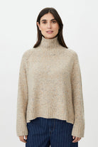 Masai Fenoria Funnel Neck Jumper - Plaza Taupe