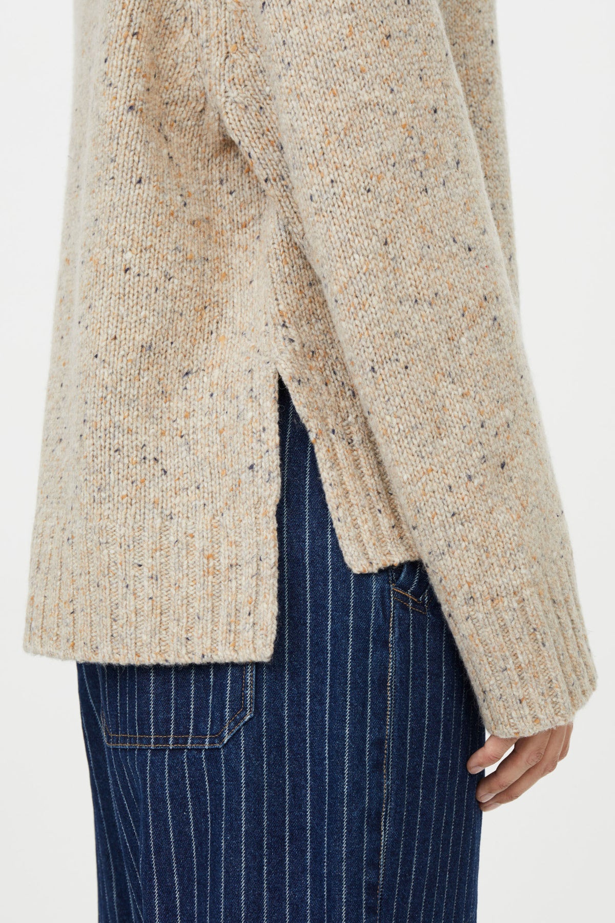 Masai Fenoria Funnel Neck Jumper - Plaza Taupe