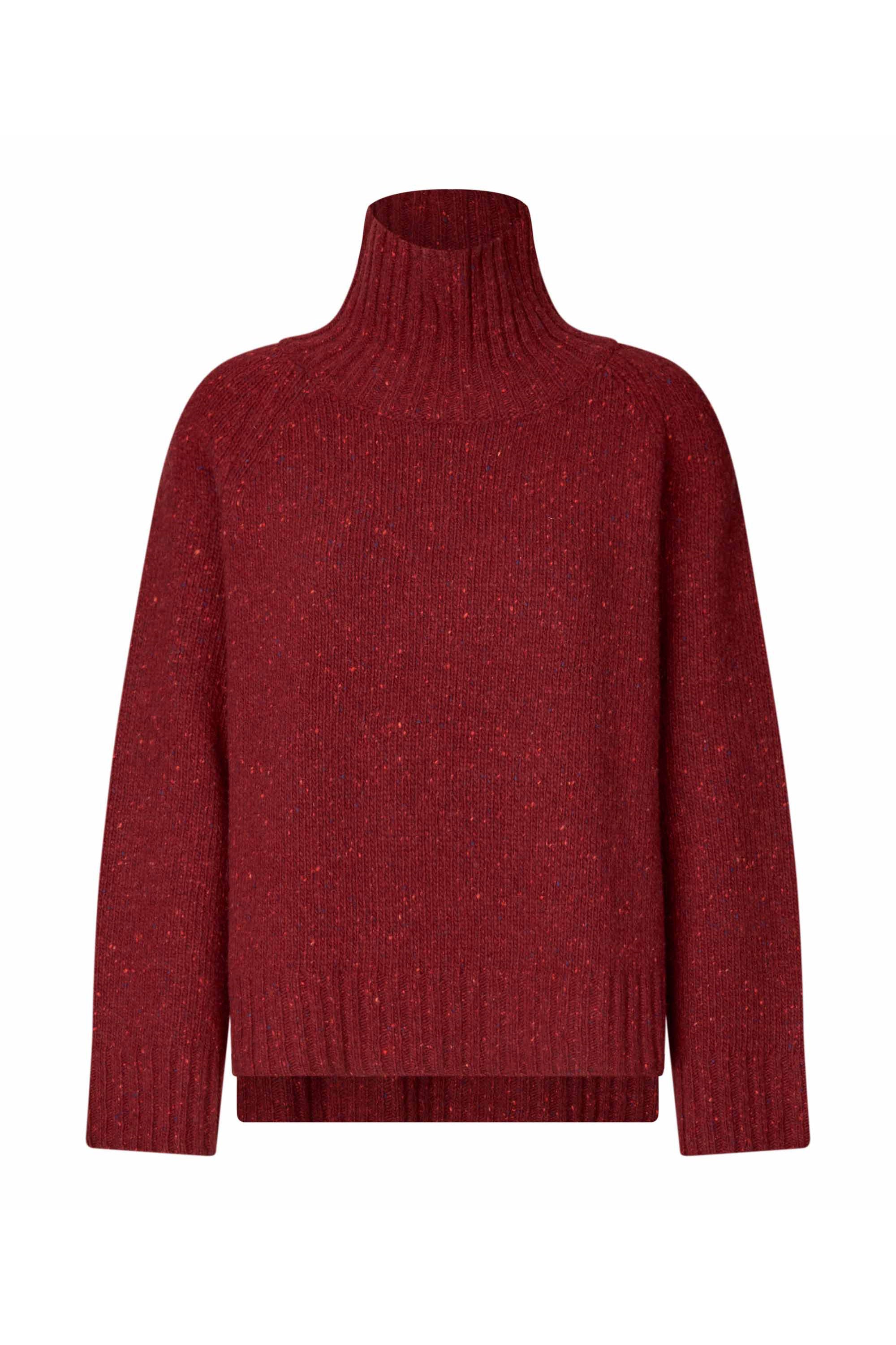 Masai Fenoria Funnel Neck Jumper - Tibetan Red