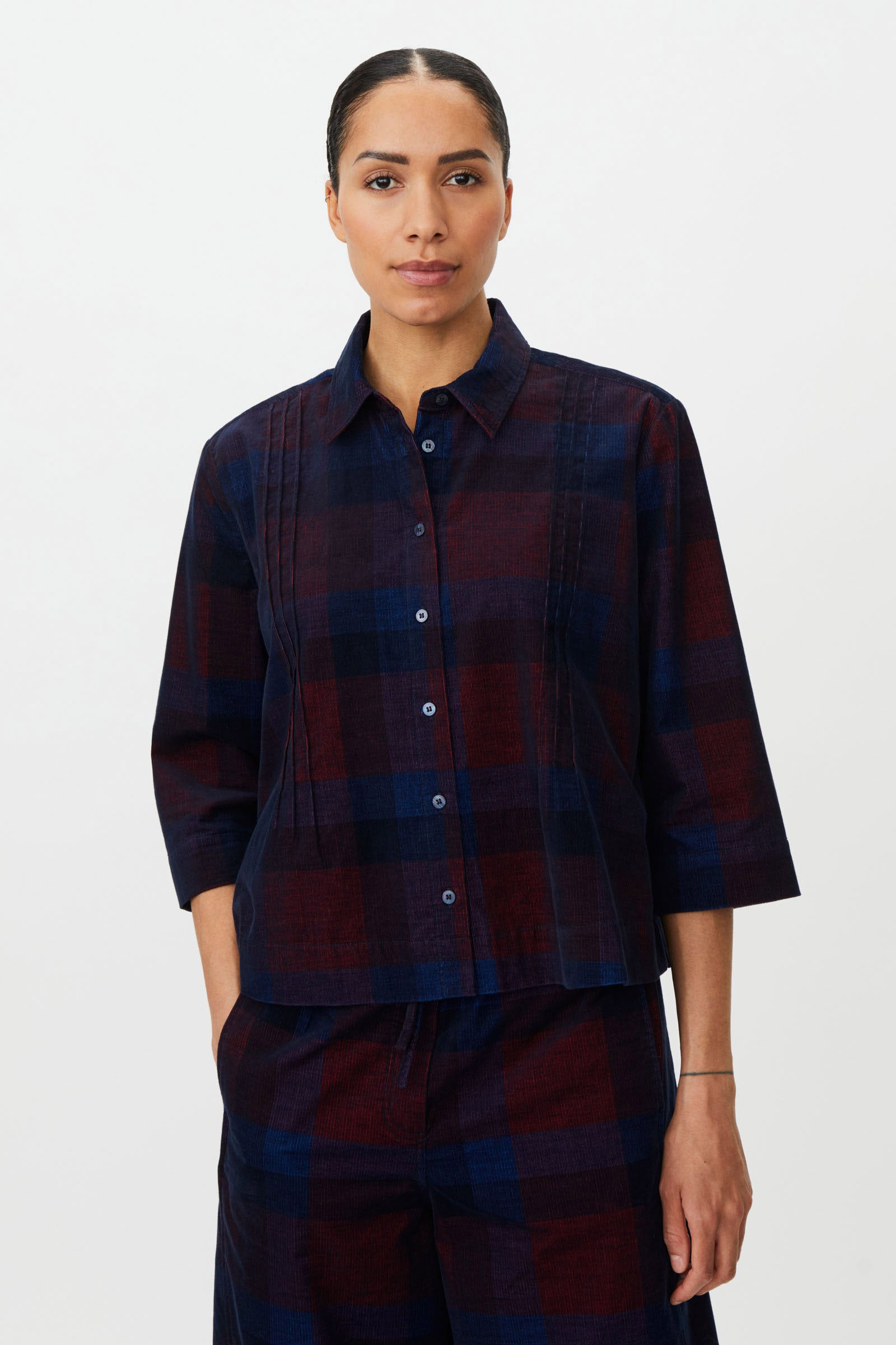 Masai Ibilisan Plaid Shirt - Dress Blue