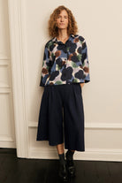 Masai Ibilisan Printed Shirt - Navy Blazer