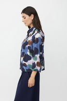 Masai Ibilisan Printed Shirt - Navy Blazer