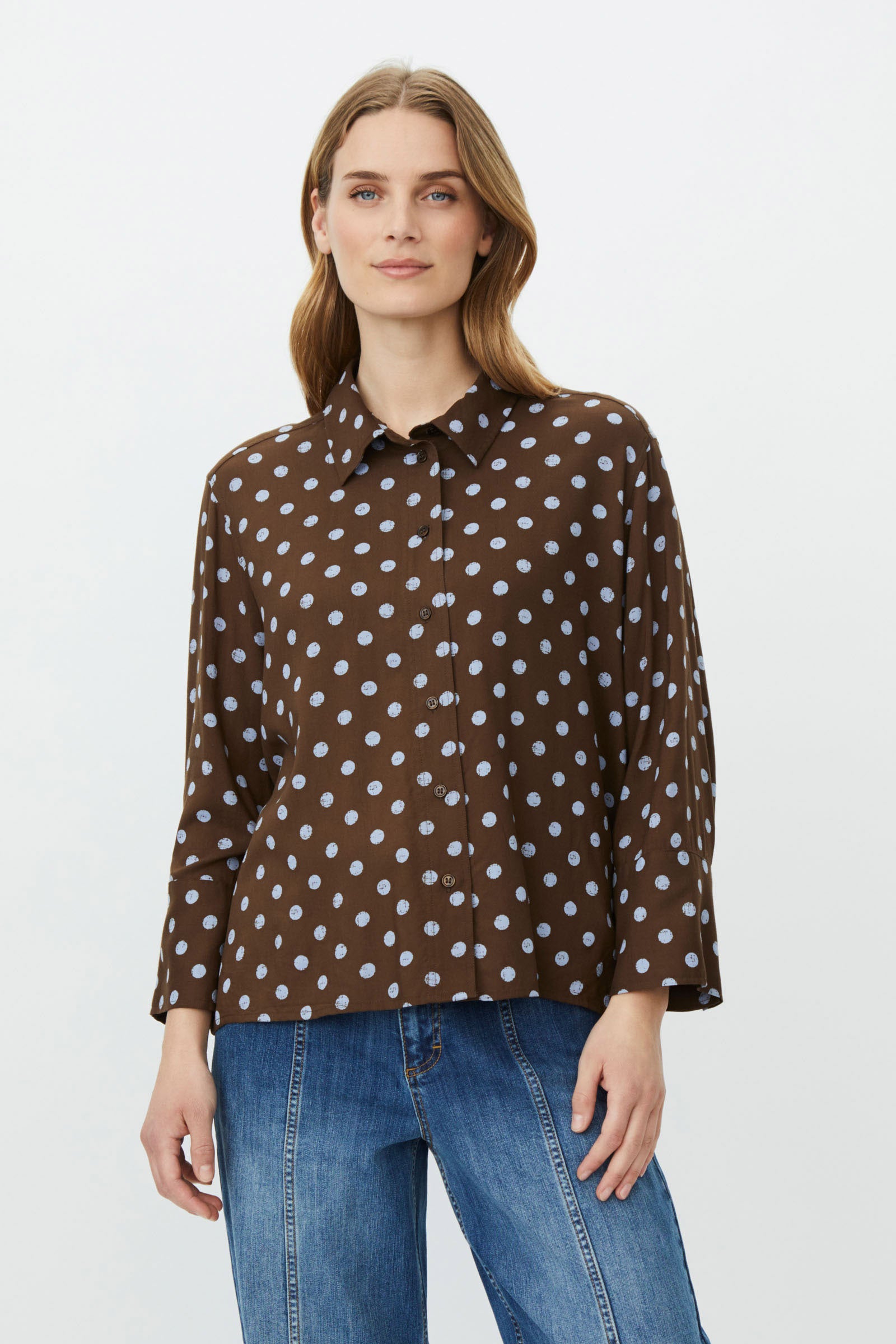 Masai Ilonka Polka Dot Shirt - Slate Black