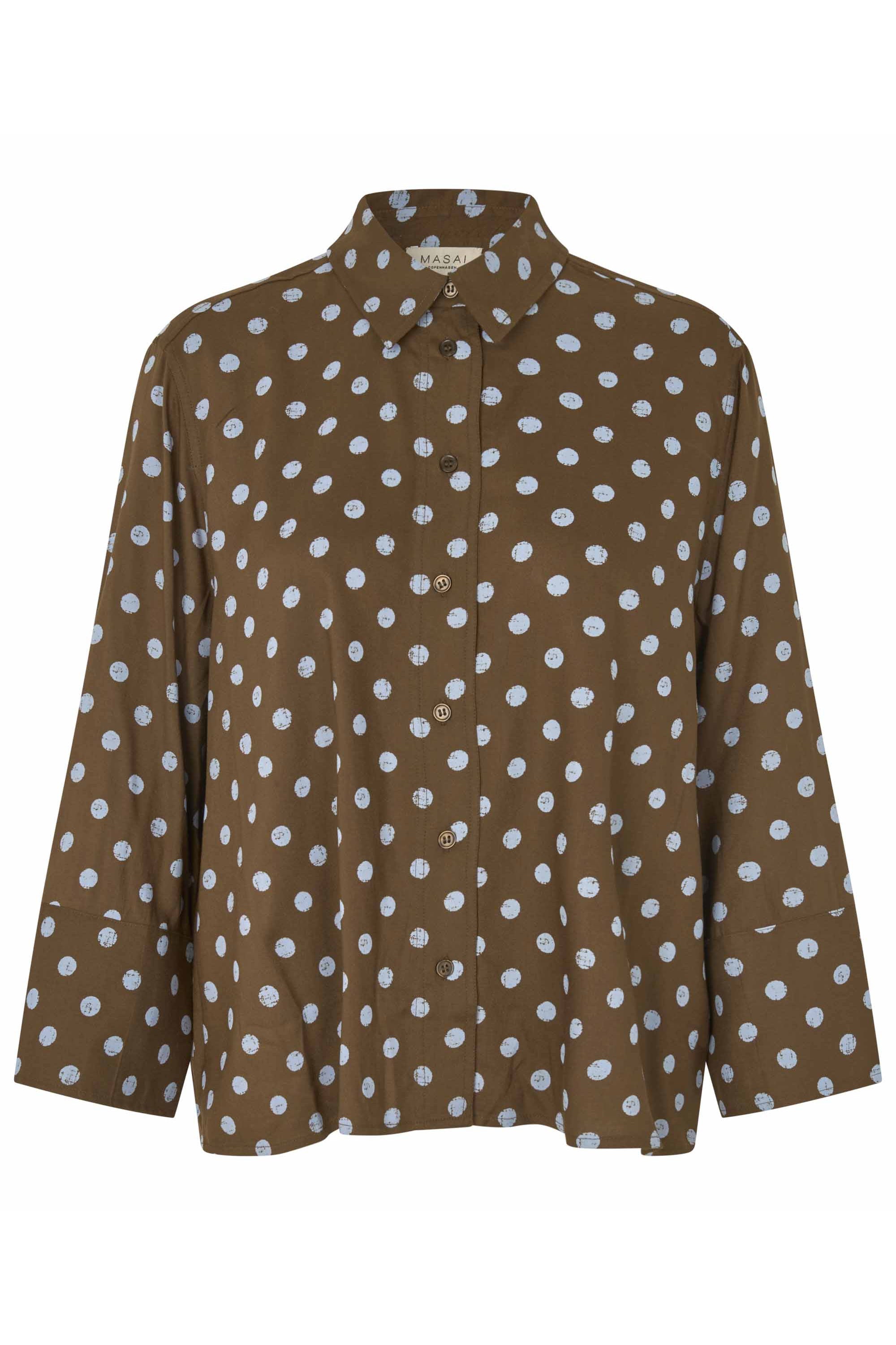 Masai Ilonka Polka Dot Shirt - Slate Black