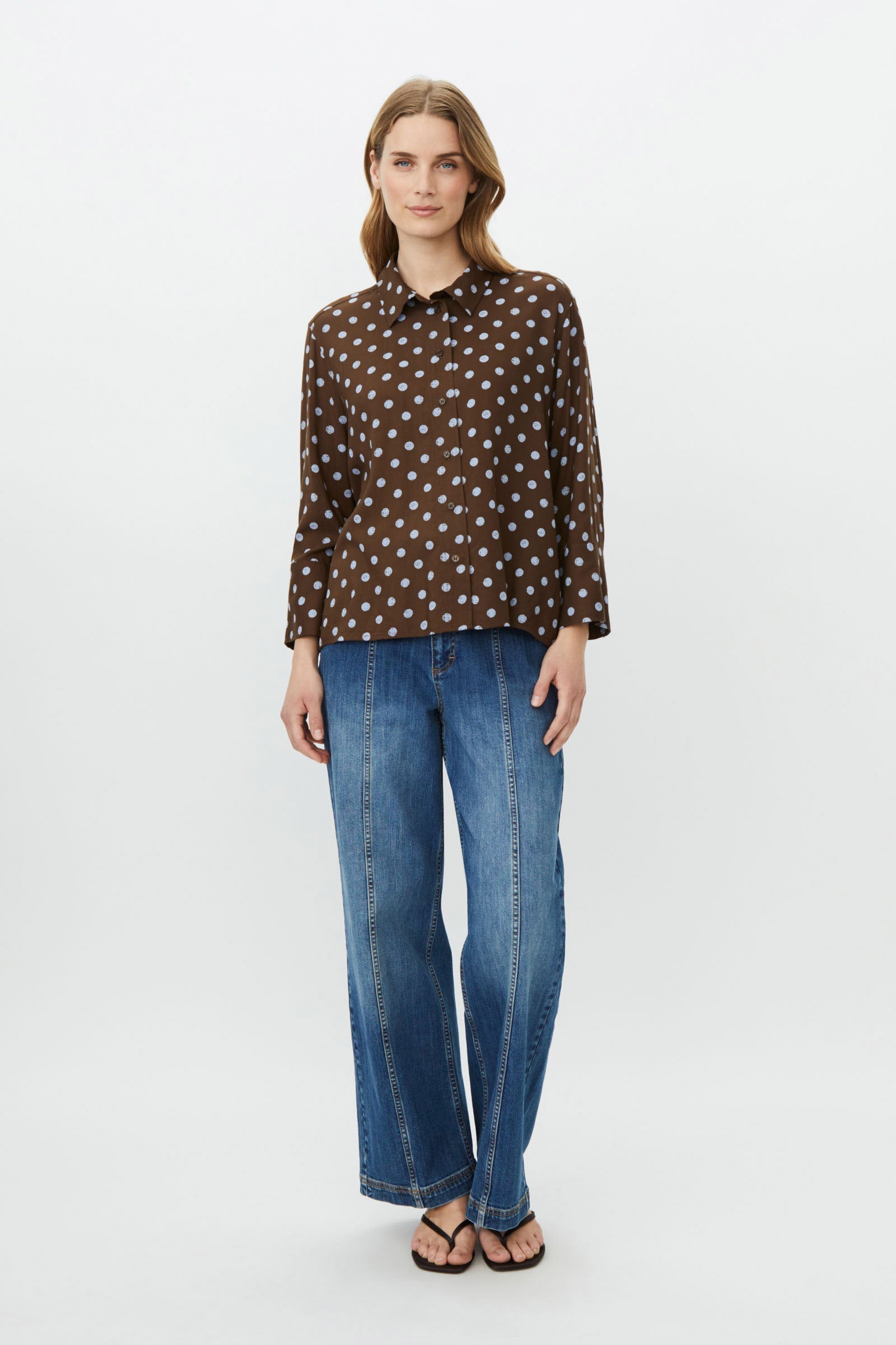 Masai Ilonka Polka Dot Shirt - Slate Black